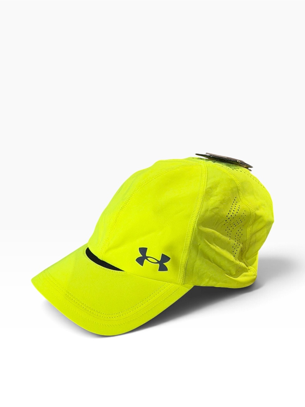 NWT Under Armour Neon Lime Performance Cap with Logo